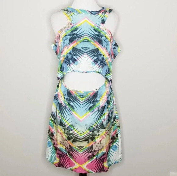 NWT Fairground Revolve Kryptonite Cutout Dress L - Picture 1 of 5